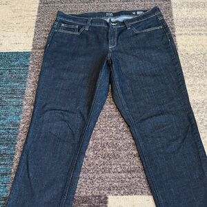a.n.a Women's Deep Indigo Skinny Boyfriends Crop
